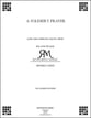 A Soldier's Prayer SATB choral sheet music cover